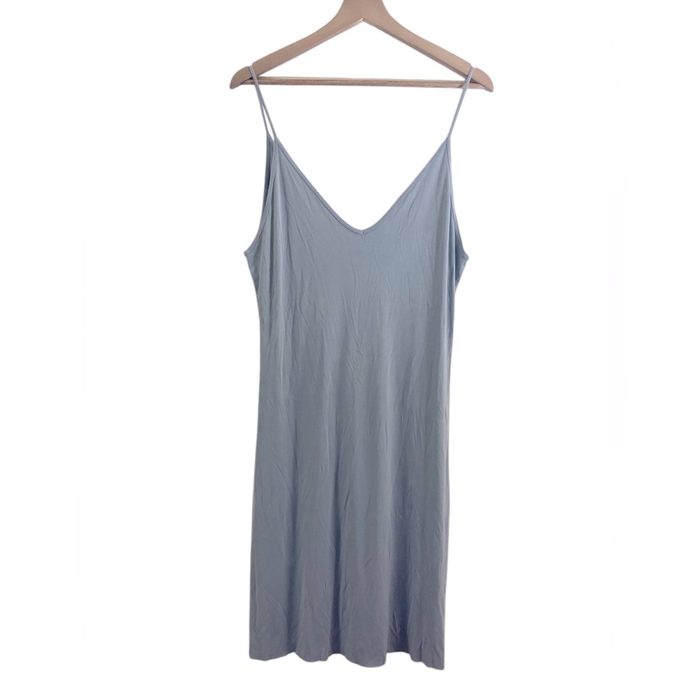 Double Zero Knit Chemise Womens Sz L Grayish/Blue
